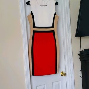 Color blocking dress